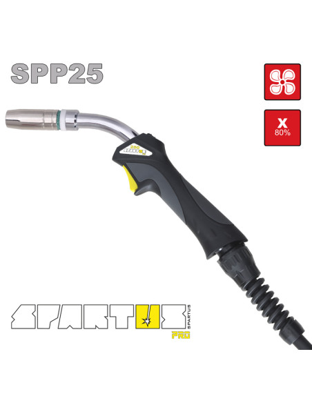 Uchwyt spawalniczy MB25 Spartus PRO 5m