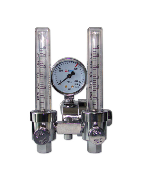 Reduktor  Ar/CO2 z dwoma rotametrami RBR2-Ar/CO2
