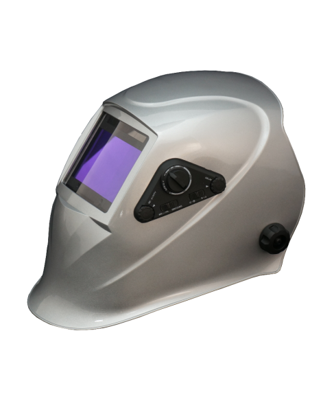 Przyłbica Automatyczna TURBO 818E SREBRNY METALIK 4 czujniki