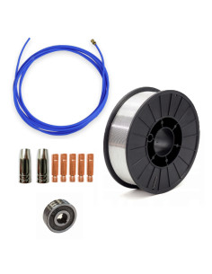 Spawarka MIG zestaw do spawania aluminium-drut 2kg