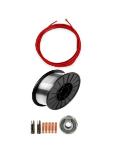 Zestaw podstawowy do spawania aluminium do migomatu czerwony