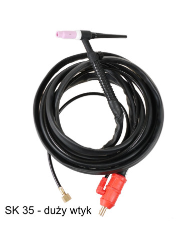 Uchwyt spawalniczy TIG LIFT 17V ZAWOREK+butla Ar