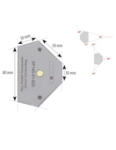 Magnetyczny uchwyt spaw. udźwig: 11kg 2
