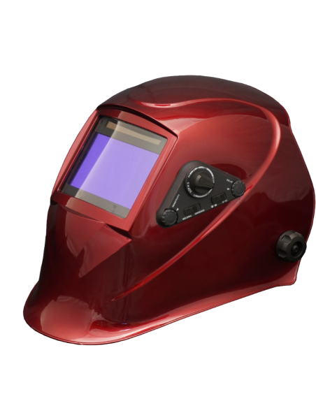 Przyłbica automatyczna TURBO TRUE COLOR czerwona