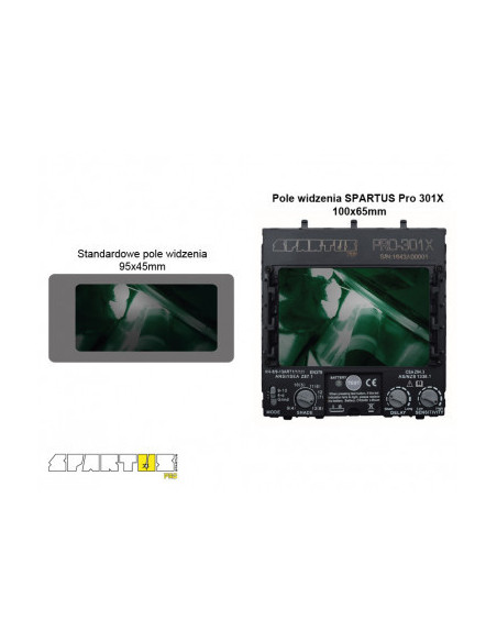 Przyłbica samościemniająca SPARTUS Pro 301X