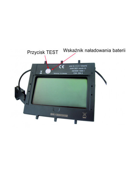 Przyłbica automatyczna Sherman V3b LCD czarna