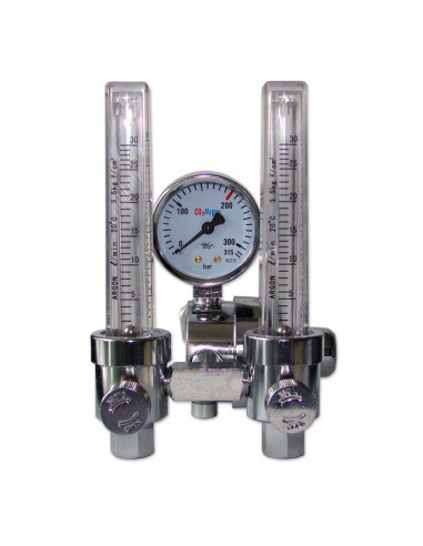 Reduktor  Ar/CO2 z dwoma rotametrami RBR2-Ar/CO2