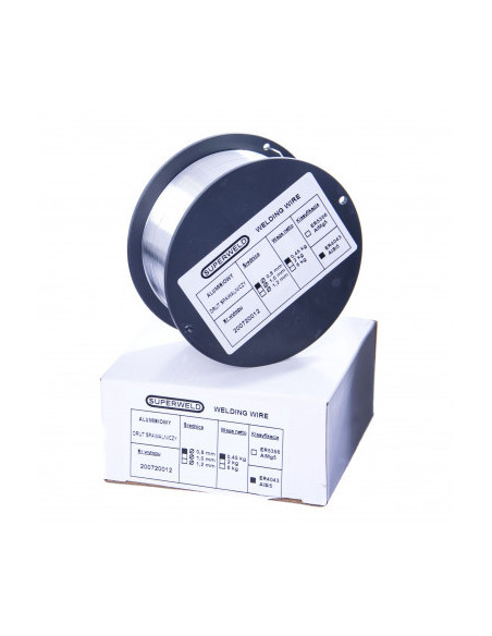 Drut do spawania aluminium AlSi5 ER4043 fi 1.2 szpula D100 0,45kg