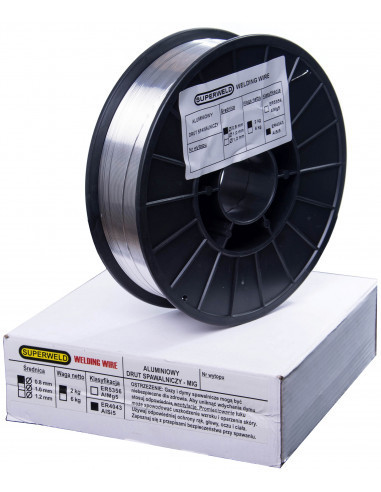 Drut do spawania aluminium AlSi5 ER4043 fi 1.2 szpula D200 2kg