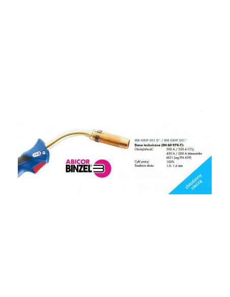 Uchwyt spawalniczy Abicor Binzel MB501 D GRIP 5m 450A