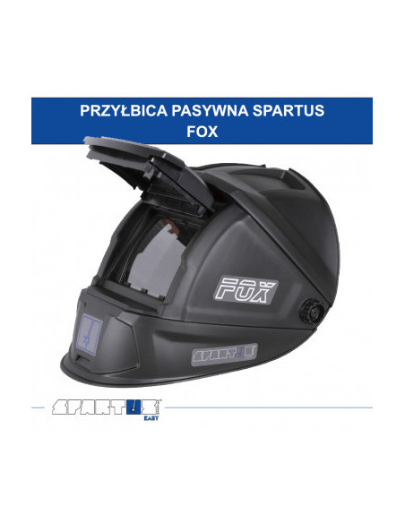 Przyłbica z klapką Spartus Easy FOX- zestaw z szybkami