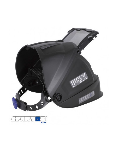 Przyłbica z klapką Spartus Easy FOX- zestaw z szybkami