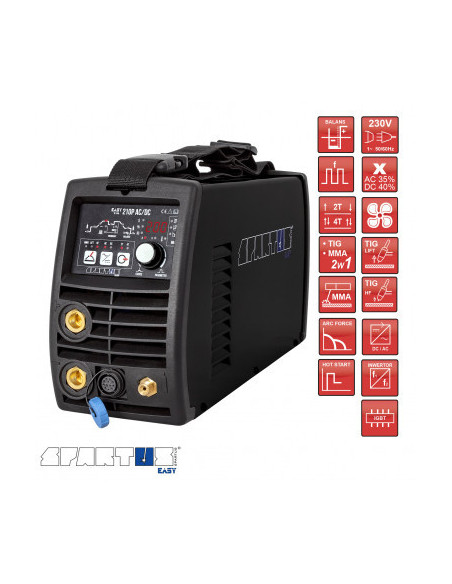 SPARTUS EasyTIG 210P AC/DC -zestaw 26-4m
