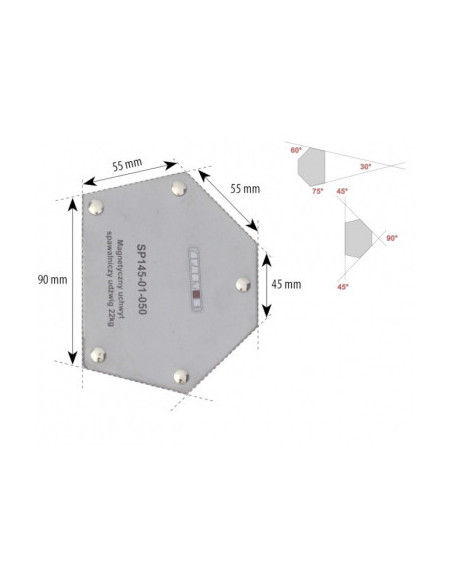 Magnetyczny uchwyt spaw. udźwig: 22kg