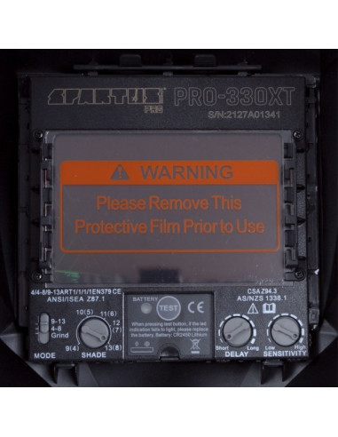 Przyłbica SPARTUS Pro 330XT (filtr true color)