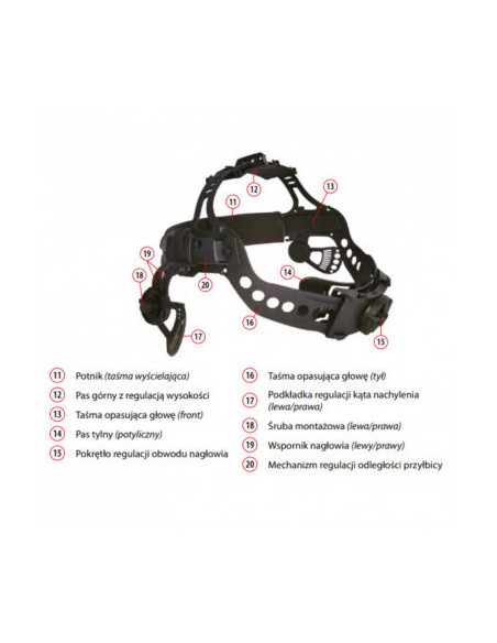 Przyłbica SPARTUS Pro 330XT (filtr true color)