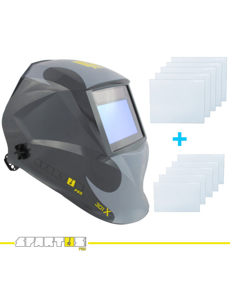 Przyłbica samościemniająca SPARTUS Pro 301X + Gratis szybki