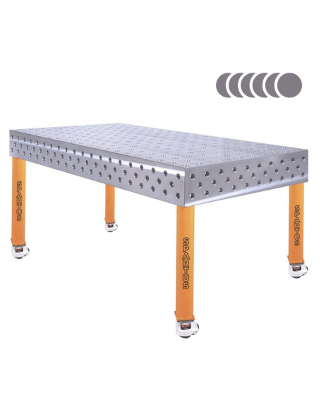 HERMES 3D 2000 x 1000 x 200 [4  nogi z kółkami L620]