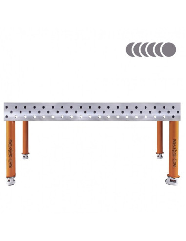 HERMES 3D 2000 x 1000 x 200 [4  nogi z kółkami L620]