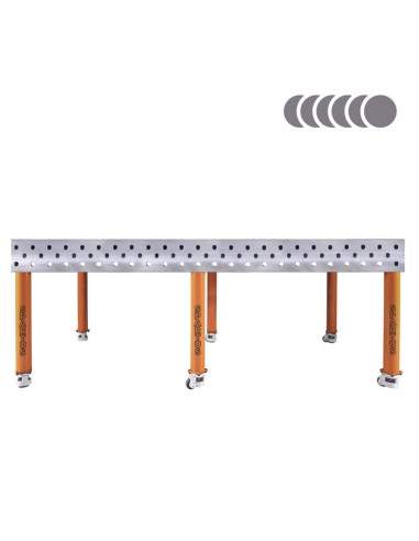 HERMES 3D 2400 x 1200 x 200 [6 nóg z kółkami L620]