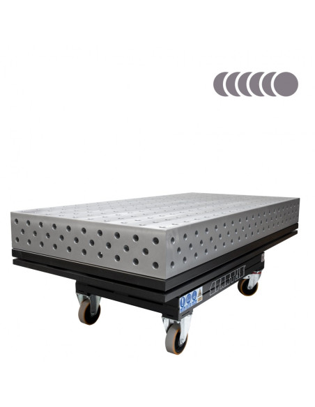 HERMES 3D stół spawalniczy 2000 x 1000  (na podnośniku elektrohydraulicznym)