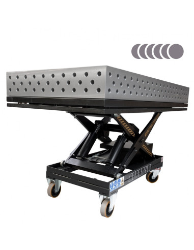 HERMES 3D stół spawalniczy 2000 x 1000  (na podnośniku elektrohydraulicznym)