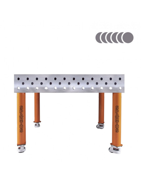 HERMES 3D 1200 x 1200 x 200 [4 nogi z kółkami L620]