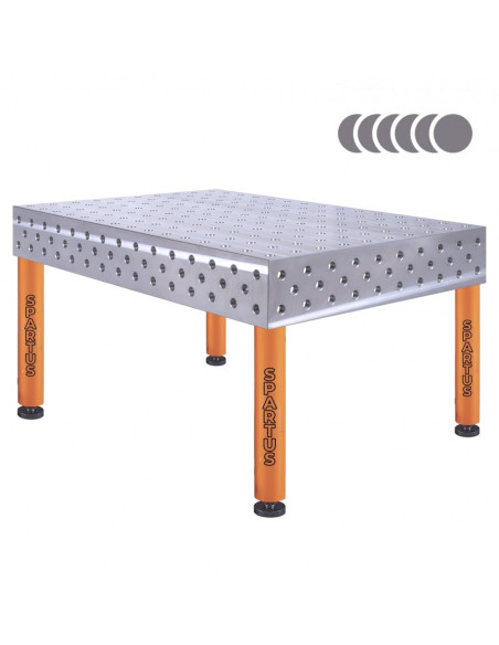 HERMES 3D 1500 x 1000 x 200 [4 nogi ze stopami L550]