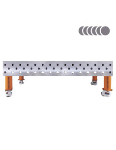 HERMES 3D 1500 x 1000 x 200 [4 nogi z kółkami  L200] 2