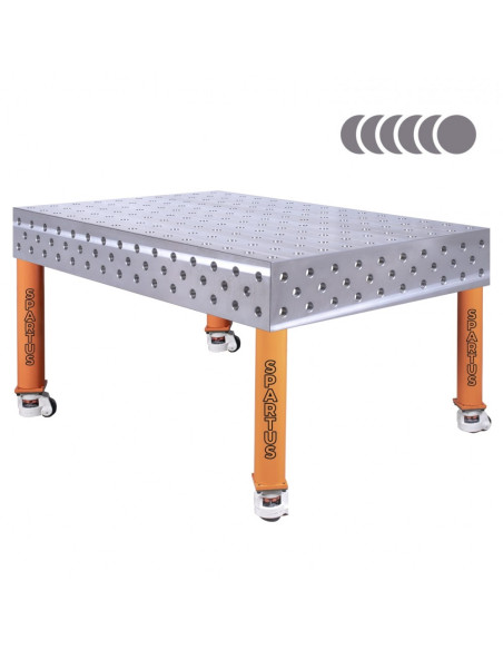 HERMES 3D 1500 x 1000 x 200 [4 nogi z kółkami  L450]