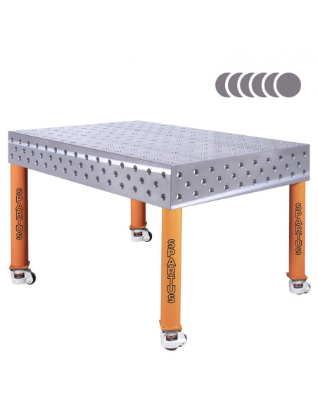 HERMES 3D 1500 x 1000 x 200 [4 nogi z kółkami L550]