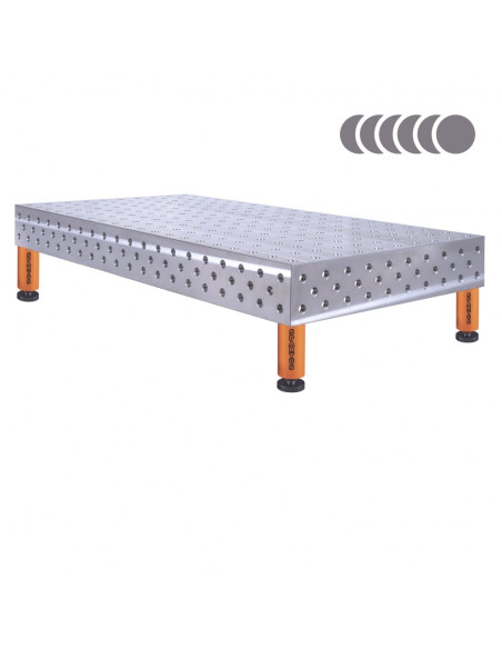 HERMES 3D 2000 x 1000 x 200 [4 nogi ze stopami L200]