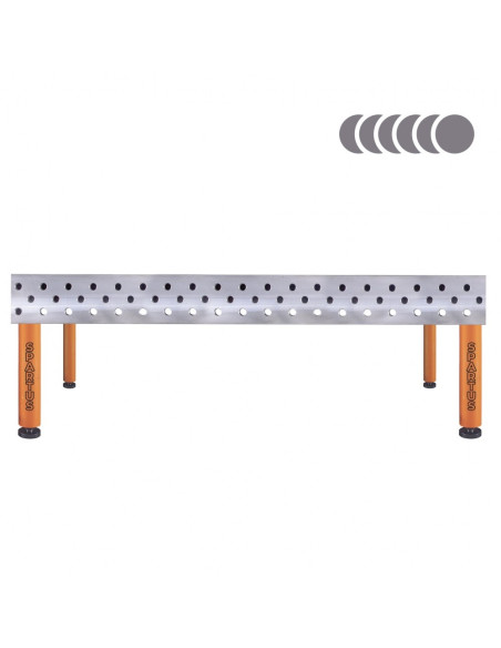 HERMES 3D 2000 x 1000 x 200 [4 nogi ze stopami L450]