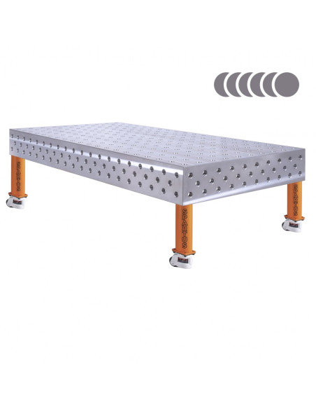 HERMES 3D 2000 x 1000 x 200 [4 nogi z kółkami L350]