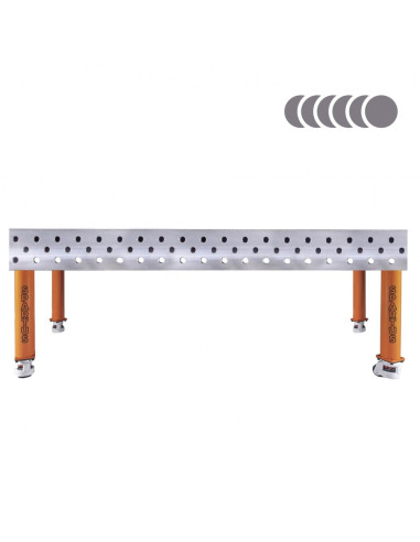 HERMES 3D 2000 x 1000 x 200 [4 nogi z kółkami L450]