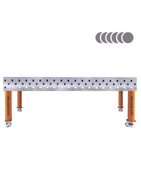 HERMES 3D 2000 x 1000 x 200 [4 nogi z kółkami L450]