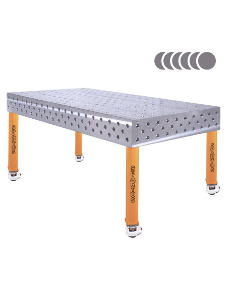 HERMES 3D 2000 x 1000 x 200 [4 nogi z kółkami L550]