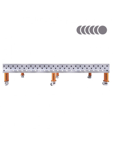 HERMES 3D 2400 x 1200 x 200 [6 nóg z kółkami L200]