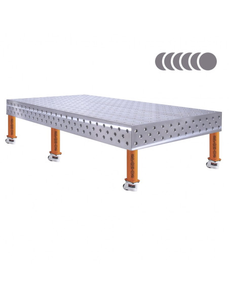 HERMES 3D 2400 x 1200 x 200 [6 nóg z kółkami L350]