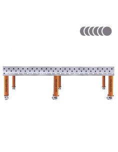 HERMES 3D 2400 x 1200 x 200 [6 nóg z kółkami L450] 2