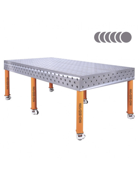 HERMES 3D 2400 x 1200 x 200 [6 nóg z kółkami L550]