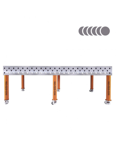 HERMES 3D 2400 x 1200 x 200 [6 nóg z kółkami L550]