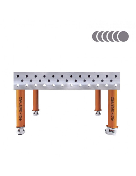 HERMES 3D 1200 x 1200 x 200 [4 nogi z kółkami L450]