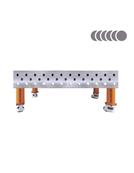 HERMES 3D 1200 x 1200 x 200 [4 nogi z kółkami L200]