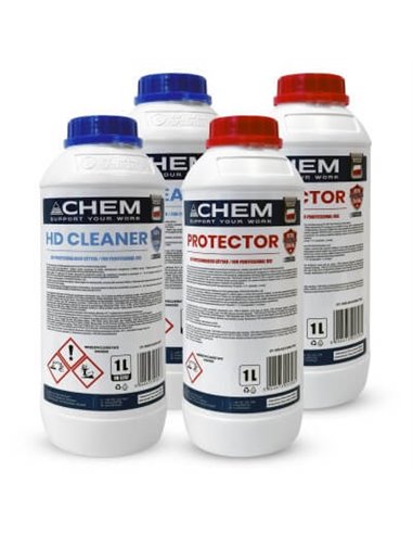 Zestaw preparatów chemicznych 2x HD Cleaner 2x Protector GPPH CHEM