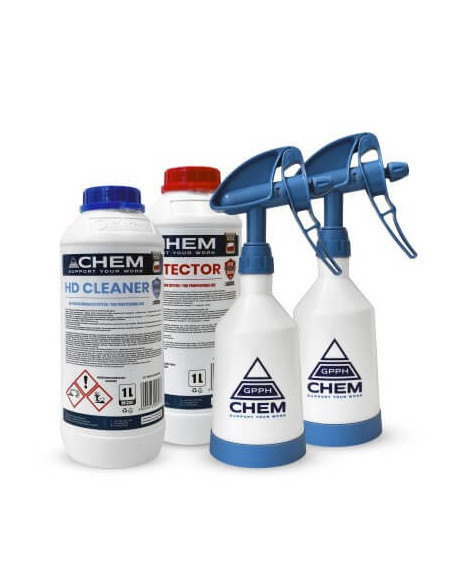Zestaw preparatów chemicznych 1x HD Cleaner 1x Protector 2x Spryskiwacz GPPH CHEM
