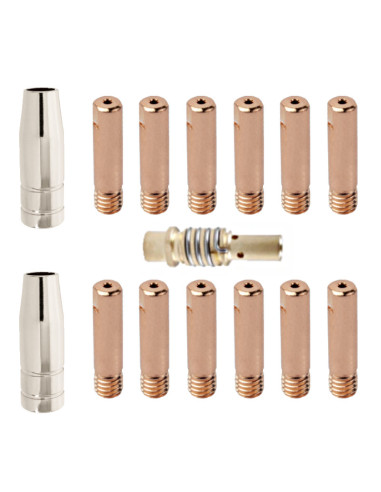 Zestaw części do uchwytu MB-15 do migomatu - 0,8 mm 