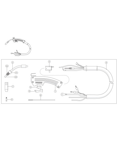 Uchwyt spawalniczy MIG MK-14 2,5m SGA TW14  Einhell