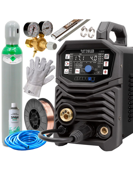 SPAWARKA INWERTOROWA MIGOMAT EASYMIG 210 LED Spartus MIG/TIG/MMA