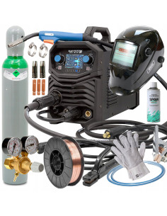 Spawarka Spartus EasyMIG 217 DUAL PULSE+ przyłbica 2